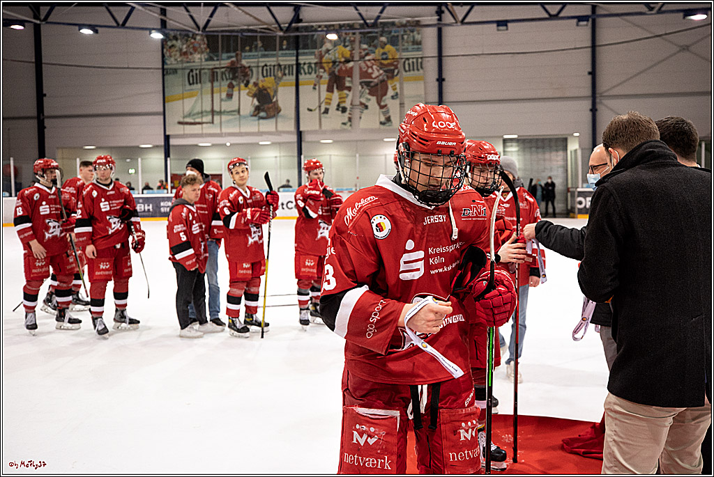 U20-DNL Meisterschaftsfinale;  Koelner Junghaie - Eisbaeren Juniors Berlin; Koeln, 27.03.2022